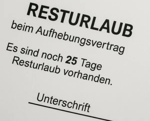 resturlaub-aufhebungsvertrag Resturlaub beim Aufhebungsvertrag
