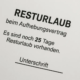 Resturlaub beim Aufhebungsvertrag