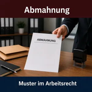 Abmahnung Muster – kostenlose Vorlage für Arbeitgeber